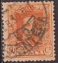 Spain 1922 Alfonso XIII 50 CTS Naranja Edifil 320